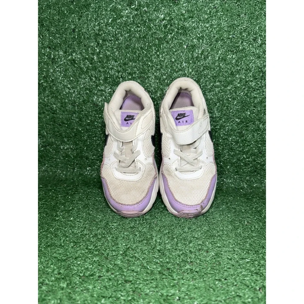 NIKE AIR Max SC Toddler Kid Size 12.5C Boy Girl Walking Shoe White Purple CZ5361
